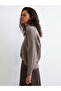 Lcw Vision Beige V-Neck Oversize Women's Knitwear Sweater - 6