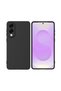 Samsung Galaxy S25 Edge Compatible Silicone Case - Pastel Color Tone Camera Protection Cover - Black