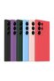 Samsung Galaxy S24 Ultra Compatible Silicone Case - Pastel Color Tone Camera Protection Cover - Burgundy - 5