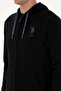 Men's Stylish and Comfortable Fit Hooded Zippered Sweatshirt - 7