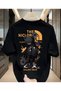 Skateboarder Bear Printed T-Shirt