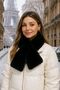 Black Soft Textured Plush Women's Beanie Hat and Neck Warmer Set of 2 - 3