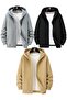 3-Piece Hooded Unisex Zippered Sweatshirt / Cardigan