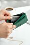 Women's 100% Genuine Leather Minimalist Stylish Card Holder - 4