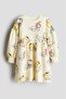 Girl's Printed Long Sleeve Sweatshirt Dress - 5