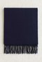 Puffy Dark Blue Scarf Shawl Shoulder Shawl 45 X 190 - 2