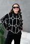Oversized Ethnic Detailed Sweater Pants Knitwear Bottom-Top Set Aw25Au0035 - 5