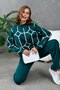 Oversized Ethnic Detailed Sweater Pants Knitwear Bottom-Top Set Aw25Au0035 - 3