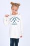 Girl's Winter Set with Embroidery Detail Sweatshirt and Velvet Leggings with Fleece Lining - 3