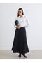 Shining Store's Glittering Choices Textured A-Line Skirt with Zipper at the Waist