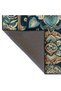 Mosso Blue Purple Tones Ethnic Flowers Pattern Woven Base Vintage Decorative Carpet Mosso1666 - 3