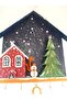 🎄   New Year Themed Wooden Key Hanger – 30X30 cm - 5