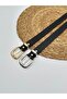 Set of 2/Gold Bridge Buckle Women's Belt, Jacket Belt, Trouser Belt. - 4