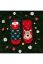 4 Pairs of Christmas-Themed Santa Claus Christmas Patterned Socks - 3