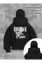 Loose Fit Zip up Sweatshirt for Streetwear - 2