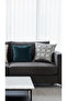 45X45 Silver Color Shiny Capitol-Like Looking Cushion Cover - 6