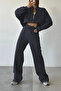 Women's Bomber High Waist Palazzo Oversized Tracksuit Set