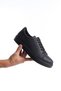 Slw165 elite lace-up men's daily sneaker shoes cst - black - 4
