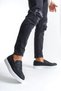 Slw180 estilo x laceless skin men's casual sports classic shoes cbt - black - 2