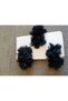 Rose Detailed Clip Black 3-Piece Buckle - 2