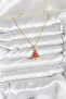 Mey Import ®   316L Steel Chain Gold Color Red Pine Tree Model Christmas Themed Women's Necklace - 2
