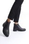 Margaret Zippered Orthopedic Sole Heeled Women's Boots - Cst - Black