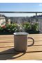 Ceramic Cup with Handle, Colorful Enamel Look, Gray Color, 260 Cc - 2