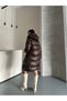 Women's Gel Padding Hooded Zipper Long Puffer Coat 25122 - 8