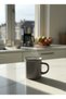 Ceramic Cup with Handle, Colorful Enamel Look, Gray Color, 260 Cc - 7