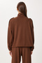 Modal Top and Bottom Set with Flap Pocket Lby0025 Brown - 7