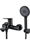 Shower Mixer Set Single Lever Bathtub Faucet with Handheld Shower (Matte Black)