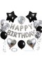 Birthday Happy Birthday Silver Giant Size Compatible with Air and Helium Various Gifts - 2