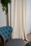 Velvet Textured Island Backdrop Curtain for Living Room and Bedroom - 2