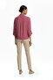 Women's Classic Collar Tie Long Sleeve Flowy Shirt 26Krb50957 - 4