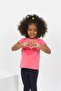 Girl's Printed Crew Neck Short Sleeve T-Shirt - 5
