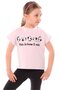 Girl's Printed Crew Neck Short Sleeve T-Shirt