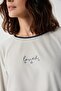 Catherines Soft Velvet Circular Neck Long Sleeve Women's Pajama Set - 2
