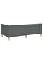 Corner Bed Frame Dark Grey 90 cm x 200 cm Fabric and Plywood - 6