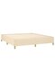 Bed Frame without Mattress Cream 180x200 cm Super King Fabric - 2