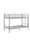 Bunk Bed without Mattress Grey Metal 90x200 cm - 3