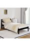 Bed Frame without Mattress Solid Wood Pine 90x200cm Black