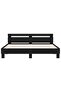 Bed Frame without Mattress Black 180x200 cm Super King - 4