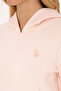 Women's Light Pink Hooded Sweatshirt 50320557-Vr078 - 7