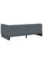 Corner Bed Frame Dark Grey 90 x 200 cm Velvet - 6