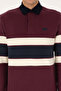 Men's Regular Fit Claret Red Polo Collar Sweatshirt 50308897-Vr177 - 6