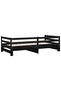 Pull-out Day Bed without Mattress Black 2x(90x200)cm - 7