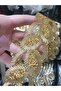 Iron-On Wide Leaf Pattern Golden Yellow Decorative Ribbon Accessory - 3