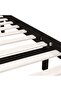 810071 Bed Frame without Mattress Black Solid Wood 90x200 cm - 6