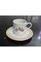 Pink Flower Porcelain Coffee Set for 2 People 80 Cc ***New Product*** - 4