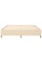 Bed Frame without Mattress Cream 180x200 cm Super King Fabric - 4